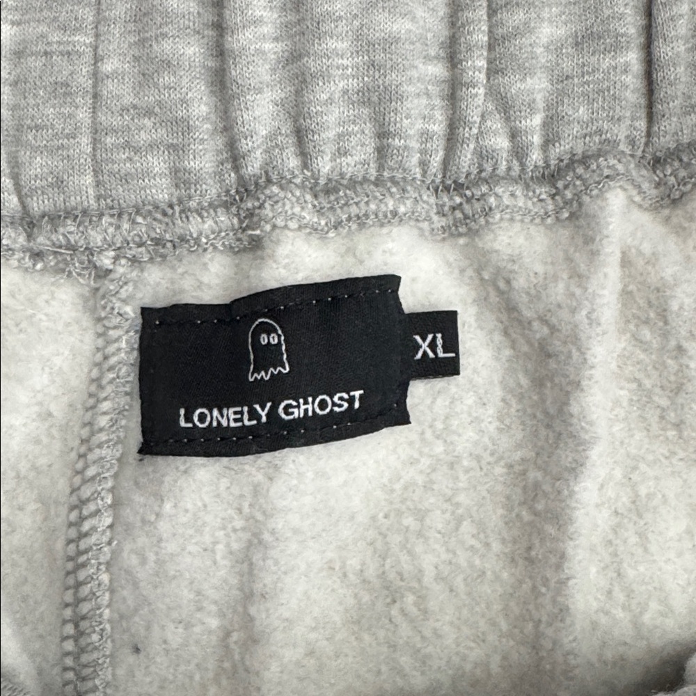 LONELY GHOST athletic gray fleece joggers. size XL. - Picture 5 of 11